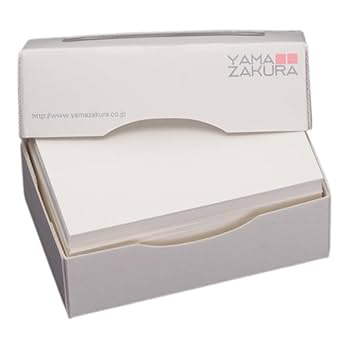 Amazon | 山櫻 名刺 4号 厚口 本ケント 0.375mm厚 MS(紙)箱 100